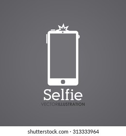 Selfie digital design, vector illustration eps 10