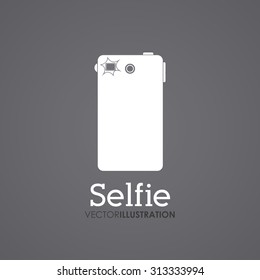 Selfie digital design, vector illustration eps 10