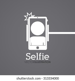 Selfie digital design, vector illustration eps 10