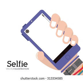 Selfie digital design, vector illustration eps 10