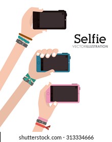Selfie digital design, vector illustration eps 10