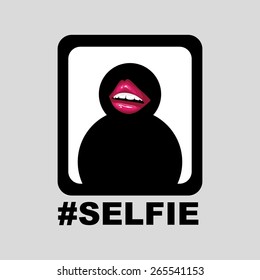 selfie icon design vector art