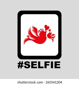 selfie icon design vector art