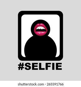 selfie icon graphic design vector art