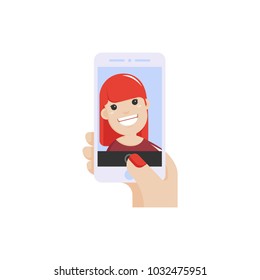 selfie icon illustration