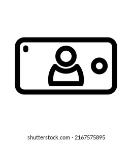 selfie icon or logo isolated sign symbol vector illustration - high quality black style vector icons
