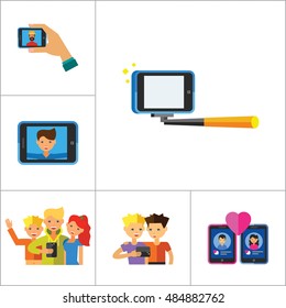 Selfie Icon Set