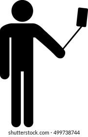 Selfie icon, symbol. Vector Illustration