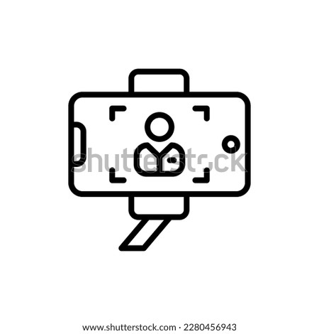 Selfie icon in vector. Illustration