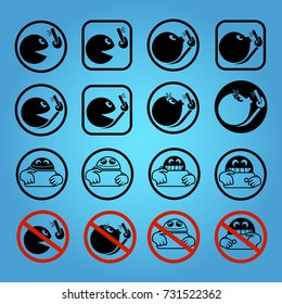 Selfie icons, icon vector