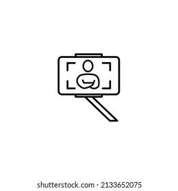 selfie icons  symbol vector elements for infographic web