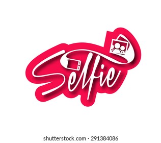 Selfie Icons and Vector Logo Design Element.