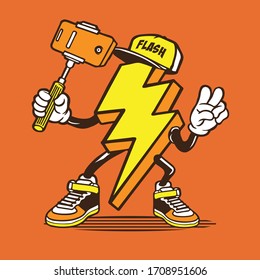 Diseño de carácter de perno de iluminación automática