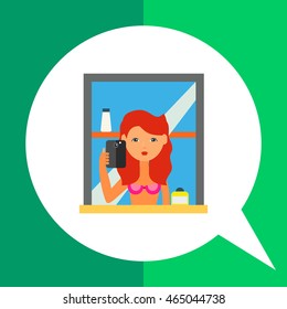 Selfie Mirror Vector Icon