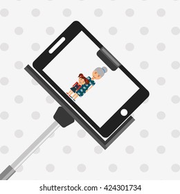 selfie with monopod design 