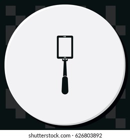 Selfie monopod stick icon.