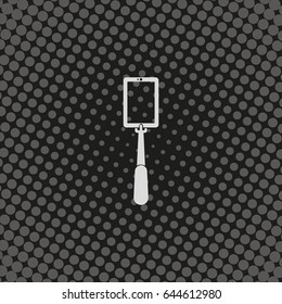 Selfie monopod stick icon.