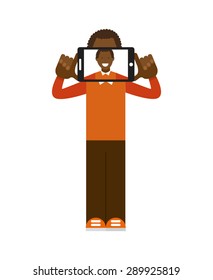 selfie photo design, vector illustration eps10 graphic 