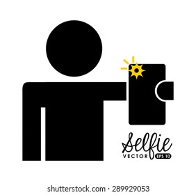 selfie photo design, vector illustration eps10 graphic 