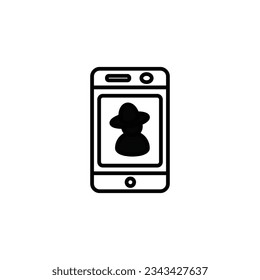 selfie photo vector type icon