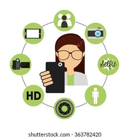 selfie photography design 