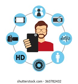 selfie photography design 