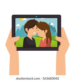selfie photography technology icon