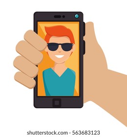 selfie photography technology icon