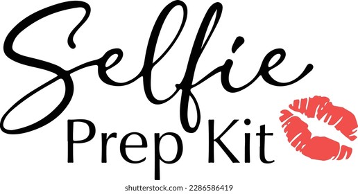 Selfie Prep Kit Svg, Makeup Bag Svg, Makeup Svg, Cosmetic Bag, Esta Bolsa Contiene Mi Cara, Tote Bag, Archivos Svg para Cricut, Beauty