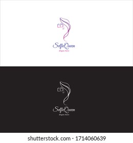 Selfie Queen Logo in Vector
