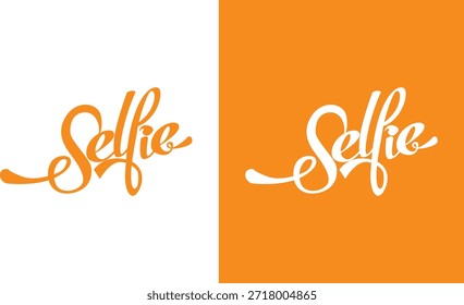 Selfie Script Lettering Diseño de logotipos
