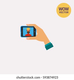 Selfie Smartphone Icon