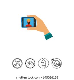 Selfie Smartphone Icon