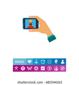 Selfie Smartphone Icon