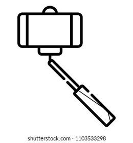 Selfie stick icon.