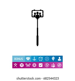 Selfie stick icon