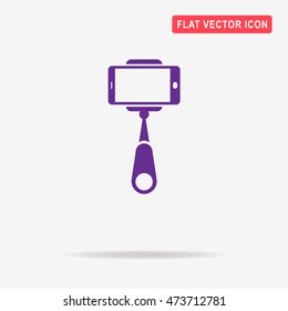 Selfie stick icon. Vector concept illustration for design.