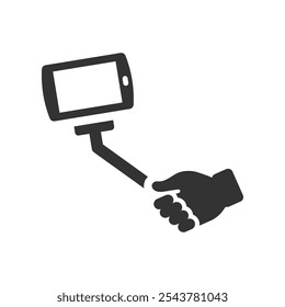 Selfie stick icon, Vector Graphics
