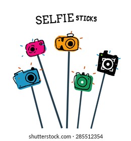 Selfie Stick Illustration