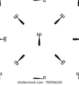 Selfie stick with mobile phone pattern repeat seamless in black color for any design. Vector geometric illustration