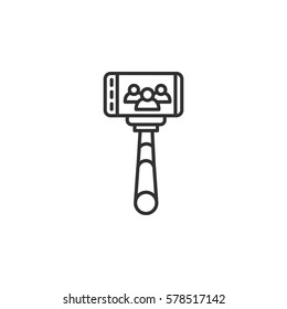 Selfie stick. monopod