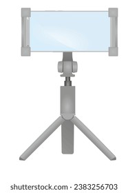Monopodo de palo selfie. ilustración vectorial
