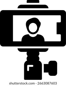 Selfie Stick Nuevo Vector de diseño de iconos creativos