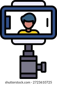 Selfie Stick Nuevo Vector de diseño de iconos creativos