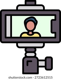 Selfie Stick Nuevo Vector de diseño de iconos creativos