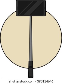 Selbstbedienungsstick mit Smartphone
