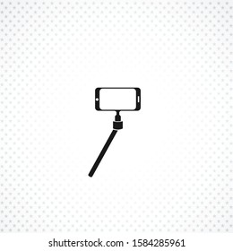 Selfie stick vector icon. Selfie stick vector icon. Selfie stick vector icon. 