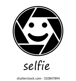 Selfie. symbol, vector