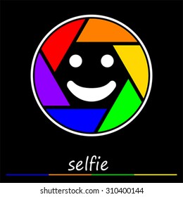 Selfie symbol, vector
Self portrait photograph. Digital camera. Smart phone