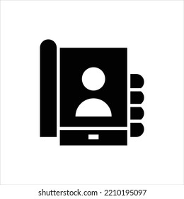 Diseño de símbolo de icono de vectores de selfie